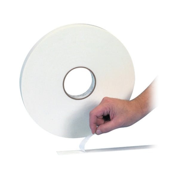 Tape Logic Double Sided Foam Tape, 1/16", 1" x 36 yds., White, PK12
